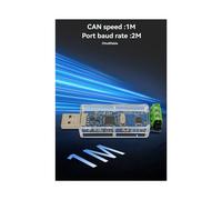 2X Módulo de Comunicación USB A CAN. Adaptador Analizador CANbus USB A CAN. Transceptor CAN Integrado TJA1051T.