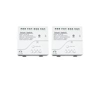 2X MóDulo de Interruptor de Luz Inteligente Zigbee de 4 Canales AC 85-250V RF433 Recibe Relés 10A Que Funcionan