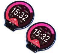 2X MóDulo de Pantalla LCD de Pantalla Redonda de 1,28 Pulgadas GC9A01 Comunicación SPI RGB 65K Soporte de Color