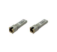 2X Módulo Óptico 10G SFP + A Rj45 30m Autoadaptación 10G/5G/2.5G Compatible con Conmutador Óptico para , Mikrotik y Ethernet