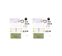 2X Módulo Receptor de Radio FM Estéreo 76MHz-108MHz FM DIY Kit de Soldadura Electrónica Circuito PCB Placa Proyecto de Práctica de Soldadura