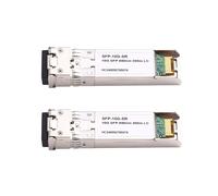 2X Módulo Transceptor de Fibra Óptica SFP+ 10G, 850 Nm, 300 M, Multimodo, Dúplex LC, 10 Gigabit SFP DDM para Conmutadores