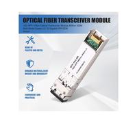 2X Módulo Transceptor de Fibra Óptica SFP+ 10G, 850 Nm, 300 M, Multimodo, Dúplex LC, 10 Gigabit SFP DDM para Conmutadores