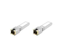2X Módulo Transceptor Ethernet SFP+ A RJ45 CAT.6a de 10 G y 30 M para Conmutador Óptico Ethernet Mikrotik