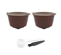 2X Molinter Cápsulas de Café para Cafetera Dolce con Cepillo de Limpieza Cuchara
