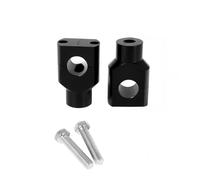 2X Motocicleta 7/8 "1" Elevador De Manillar Abrazadera Aluminio Para Custom Springer Bobber Chopper 22mm 25mm Negro/cromo Elevador Manillar