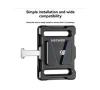 2X Neewer V Mount Placa de Batería con Liberación Rápida, Rosca de 1/4 de Pulgada, para Baterías para V Mount, Duradera y Liviana