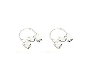 2X NEW 1 PC A 2 MONITORES CABLE DIVISOR para VIDEO VGA