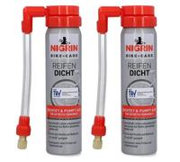 2x Nigrin Bicicleta Reifen-Dicht Pannen-Spray Sellador Kit de Reparación