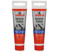 2x Nigrin Grasa para Terminales de Batería Tubo Protección Contacto 100g 72265