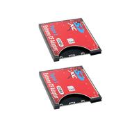 2X Nueva Funda de Tarjeta Una CF Compatible Con WIFI Inalámbrico Adaptador de Tarjeta Tipo I Cámara SLR Rojo