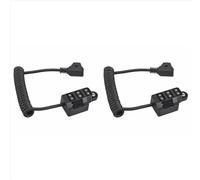 2X Nuevo Cable Divisor D-Tap de Batería Ficticia Cable de Alimentación de Un Punto y Tres Puntos Puerto BV para Tipo V