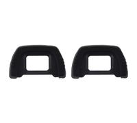 2X Ocular Parasol de Plastico Revestido de Goma Negro DK-21 para D90 D80 D70S D7000 D200 DSLR