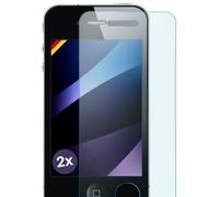 2X OneFlow Cristal extrafuerte antirreflejos para iPhone 4 / 4S Lámina extrafuerte para Cristal | Lámina Protectora de Pantalla de Vidrio auténtico| El Mejor Ajuste y la protección óptima