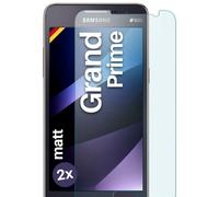 2x OneFlow Cristal extrafuerte antirreflejos para Samsung Galaxy Grand Prime Lámina extrafuerte para cristal | Lámina protectora de pantalla de vidrio auténtico| El mejor ajuste y la protección óptima