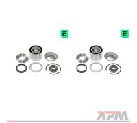 2x Optimal 602858 Kit Cojinete de Rueda Trasero para Peugeot 206 Citroën C2 Jm