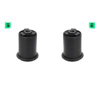2x OPTIMAL Cojinete Cuerpo Del Eje Trasero Izquierda Derecha para Audi 80 8C B4