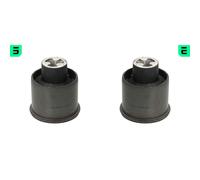 2x OPTIMAL Cojinete Cuerpo Eje Trasero Derecha Izquierda para VW Polo 6R 6C 9N _