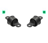 2x OPTIMAL Cojinete Cuerpo Eje Trasero Izquierda Derecha para Ford Focus II Da _