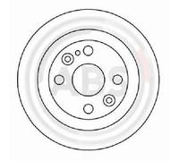 2X ORIGINAL A.B.S. DISCO DE FRENO 16088 PARA MAZDA