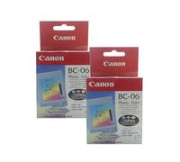 2x Original Canon Fotodruckkopf BC-06 Foto Color para Bjc 240 250 1000