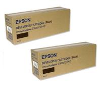 2x Original Epson Tóner C13S050100 Negro para Aculaser C900 C1900
