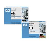 2X Original HP Tóner 61X C8061X Negro Para LaserJet 4100 4100SE Neutro Ajedrez