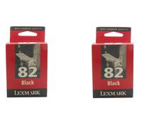 2X Original Lexmark Cartucho De Tinta 82 Para X5100 X6100 Z55 Z65
