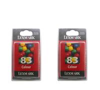 2x Original Lexmark Tinta Cartucho 83 para X5100 X5130 X5150 X5190 6100 Z55 65