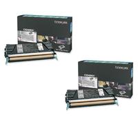 2x Original Lexmark Tóner C5240KH Negro para Optra C 534 C 524 Mercancía B