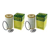 2X Original MANN-FILTER Filtro De Aceite HU 718/5 X Filtro De Aceite