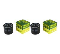 2X Original MANN-FILTER Filtro De Aceite MW 64/1