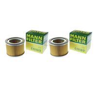 2X Original MANN-FILTER Filtro De Aire C 1112/2