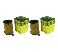 2X Original MANN Filtro De Aceite HU 8007 Z