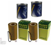 2x Original Mann Filtro de Aceite Hu 938/4 X+ 2x Sct Motor Flusch Lavado