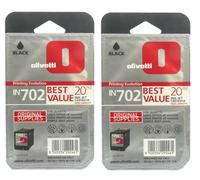2x Original Olivetti Cartucho de Tinta IN702 Linea Office Wifi