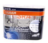 2x Original Osram Quemador Xenon Bombilla D2S Night Breaker Ilimitado +70% Luz #