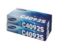 2X Original SAMSUNG Tóner CLT-C4092S CLP 310N 315W CLX 3170 Caja Neutra