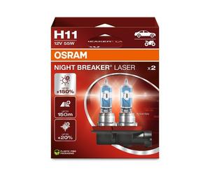2x Osram H11 12V 64211NL-2HB NIGHT BREAKER LASER 150% BOMBILLAS DE FARO