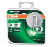 2x Osram H11 Ultra Life Halógeno 4 x vida más larga 64211ULT-HCB