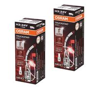 TRUCKSTAR PRO H3 de OSRAM, lámpara para faros halógena, 64156TSP, vehículo industrial de 24 V, estuche (1 unidad)