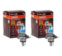 2x OSRAM H4 NIGHT BREAKER 220 Halógeno Hasta +220% 1650/1000 lm Modelo 2024/25