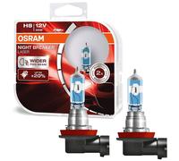 2X Osram H8 Night-Breaker Laser 12V 35W PGJ19-1 Xenon Look Bombillas Halógenas