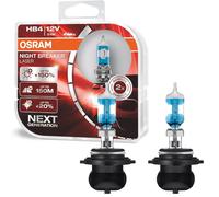 2X Osram HB4 Night-Breaker Laser 12V 51W P22D Xenon Look Bombillas Halógenas