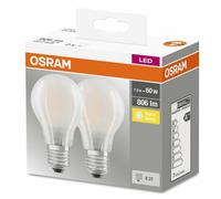 2x Osram LED 7,2W E27 frosted 806lm 2700K 4052899972100