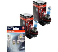 2X Osram Night Breaker Ilimitado H11 110% Diadem Cromo WY5W Bombilla Lámpara
