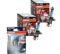 2X Osram Night Breaker Ilimitado H4 110% Diadem Cromo WY5W Bombilla