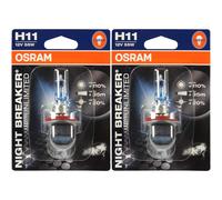 2x Osram Night Breaker UNLIMITED H11 12V 55W Base PGj19-2