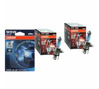 2X OSRAM NIGHT BREAKER UNLIMITED H4 +110% W5W COOL BLUE INTENSE SET Bombilla