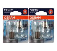 2X Osram P21/4W Con Base De Metal 12V 21/4W Base BAZ15D